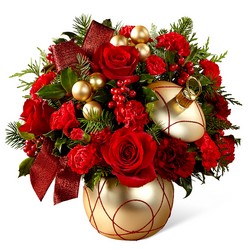 The Holiday Delights Bouquet from Clifford's where roses are our specialty